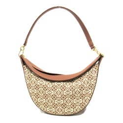 LOEWE Luna Small Anagram Shoulder Bag Leather Jacquard Women's Brown Tan Pecan A923PM1X029232713