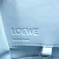 LOEWE Hammock Bag Compact 2-way Shoulder Leather Satin Calf Women's Blue Dusty A538H13X145265