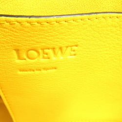 LOEWE LAZO 2-way shoulder bag, leather, satin, women's, pink, yellow