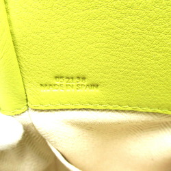 LOEWE Hammock Drawstring Bag 2-way Shoulder Calfskin (Cowhide) Women's Green Yellow 31430V074801