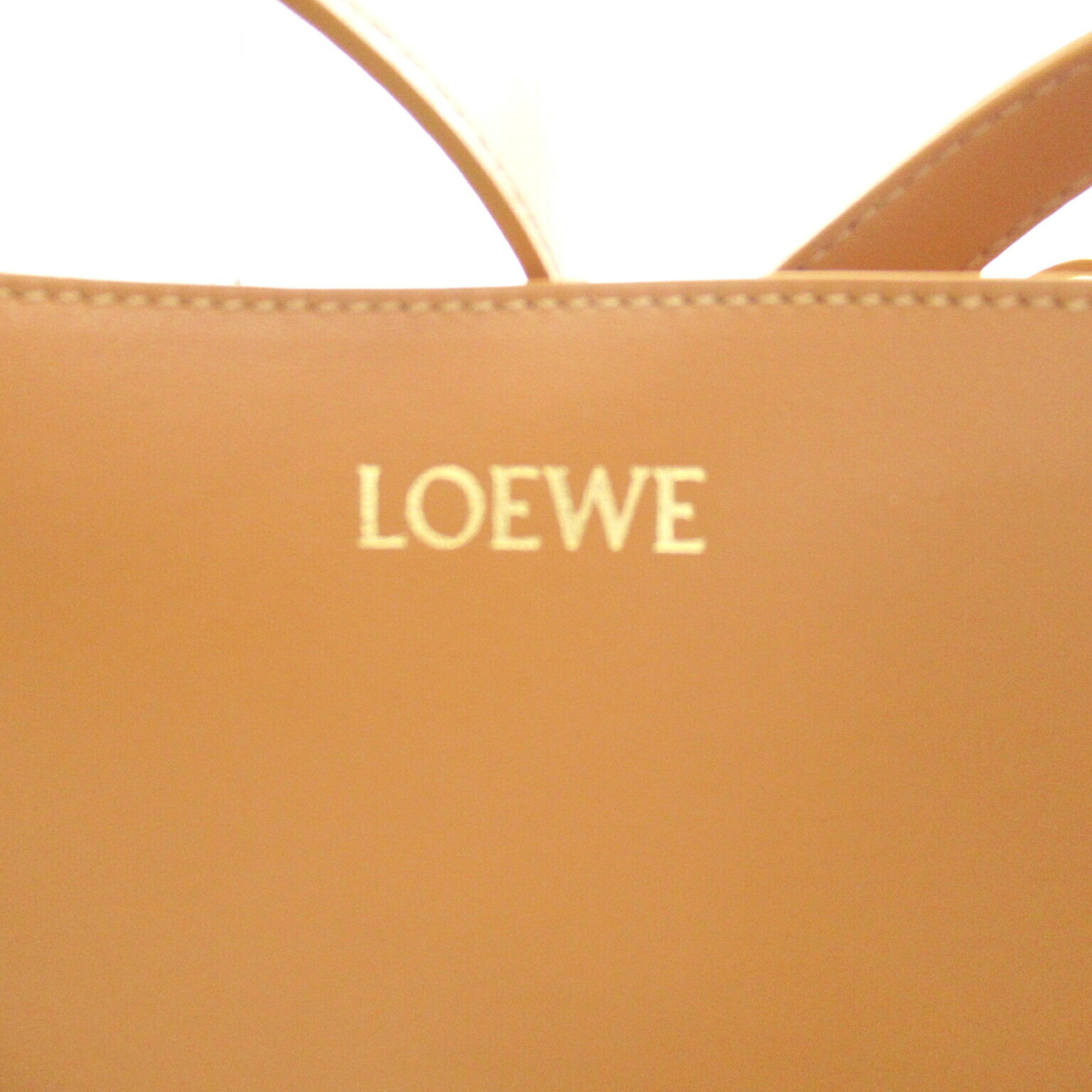 LOEWE Puzzle Bag Calfskin (Cowhide) Men's Women's Black Brown B779Q18X055886