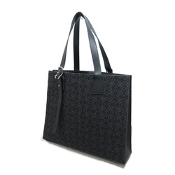 LOEWE Buckle Horizontal Tote Bag Calf (Cowhide) Jacquard Women's Black Anthracite B692K96X021268