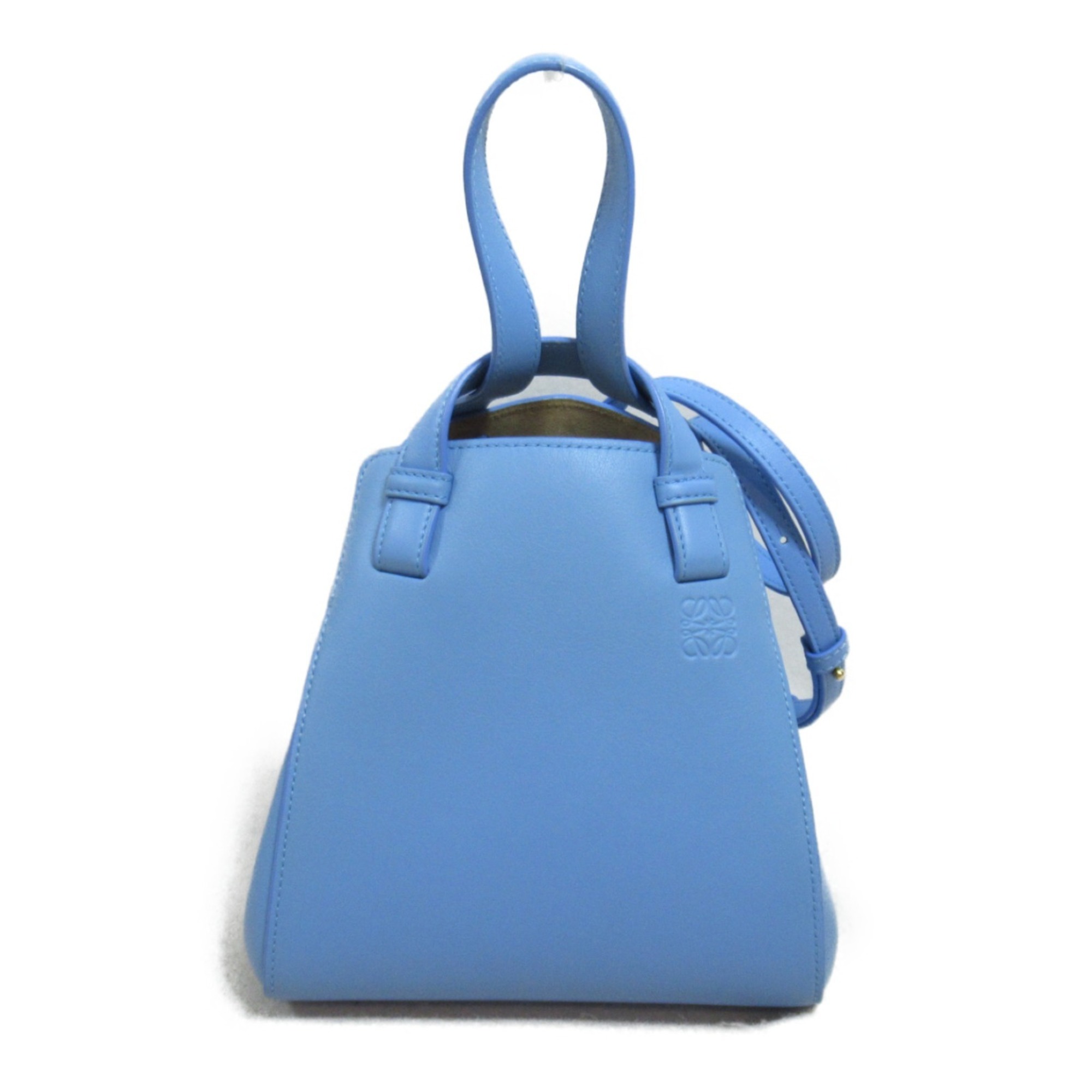 LOEWE Hammock Nugget Shoulder Bag, Leather, Women's, Blue, Light A538H04X025576