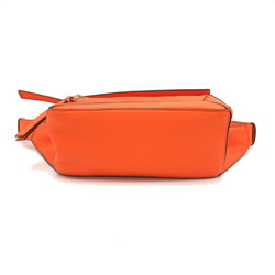 LOEWE Puzzle Bum Bag Small Waist Body Leather Women's Orange Neon B510P35X097587