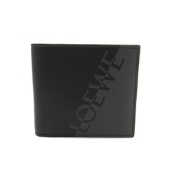 LOEWE Bi-fold wallet Leather Men's Black Grey C314302X011268