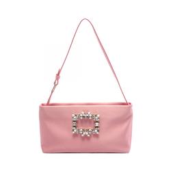 Roger Vivier Shoulder Bag, Fabric, Women's, Pink