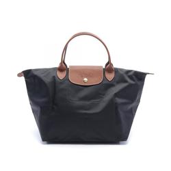 Longchamp Le Pliage Original M Tote Bag Nylon Leather Women's Black Brown L1623089001