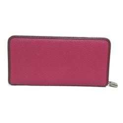 LOEWE Round Long Wallet Leather Women's Purple