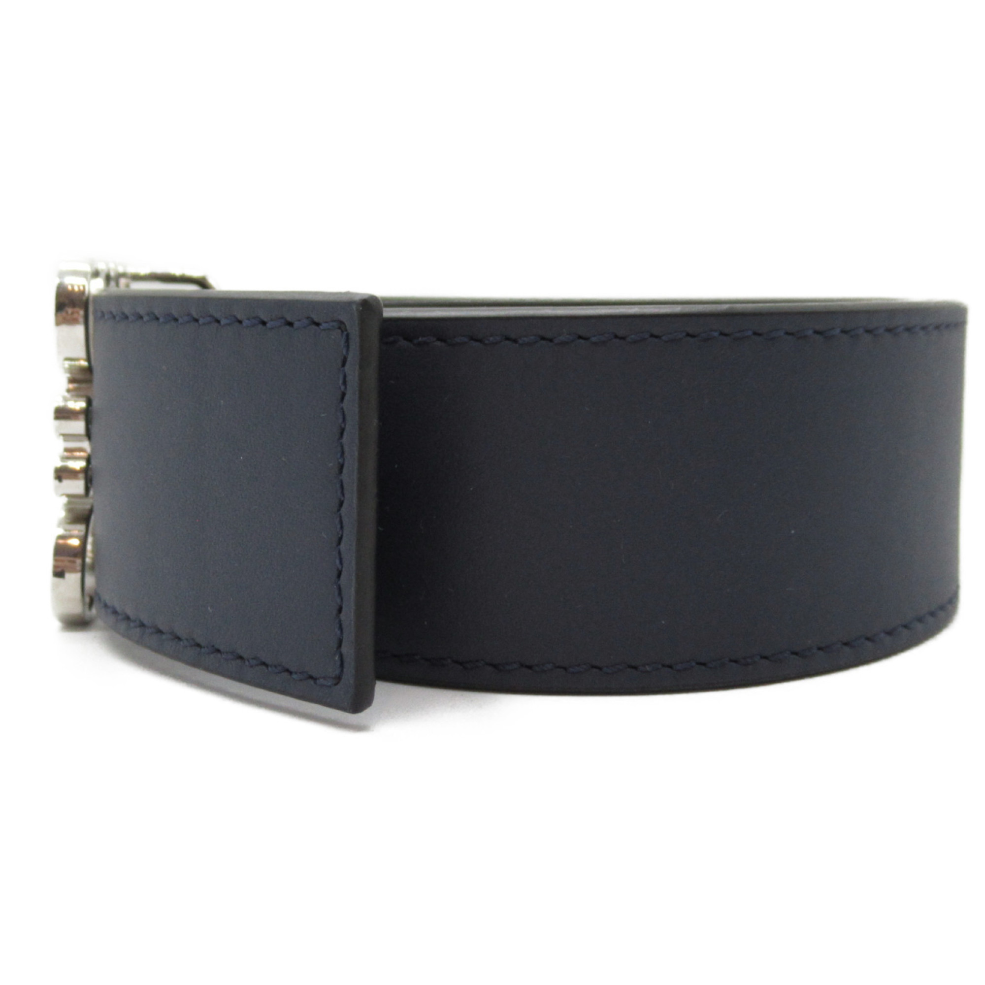 LOEWE Reversible Belt Leather Women's Navy Black E619Z20X035574