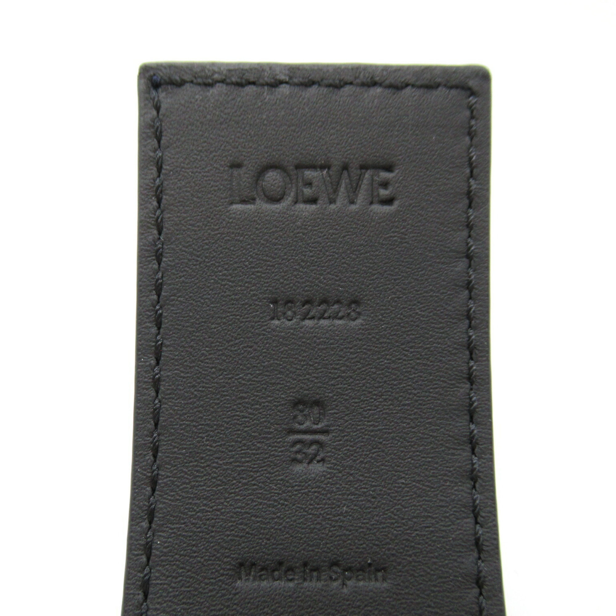 LOEWE Reversible Belt Leather Women's Navy Black E619Z20X035574