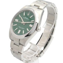 ROLEX Oyster Perpetual Random Number Wristwatch Stainless Steel Men's Green 124300