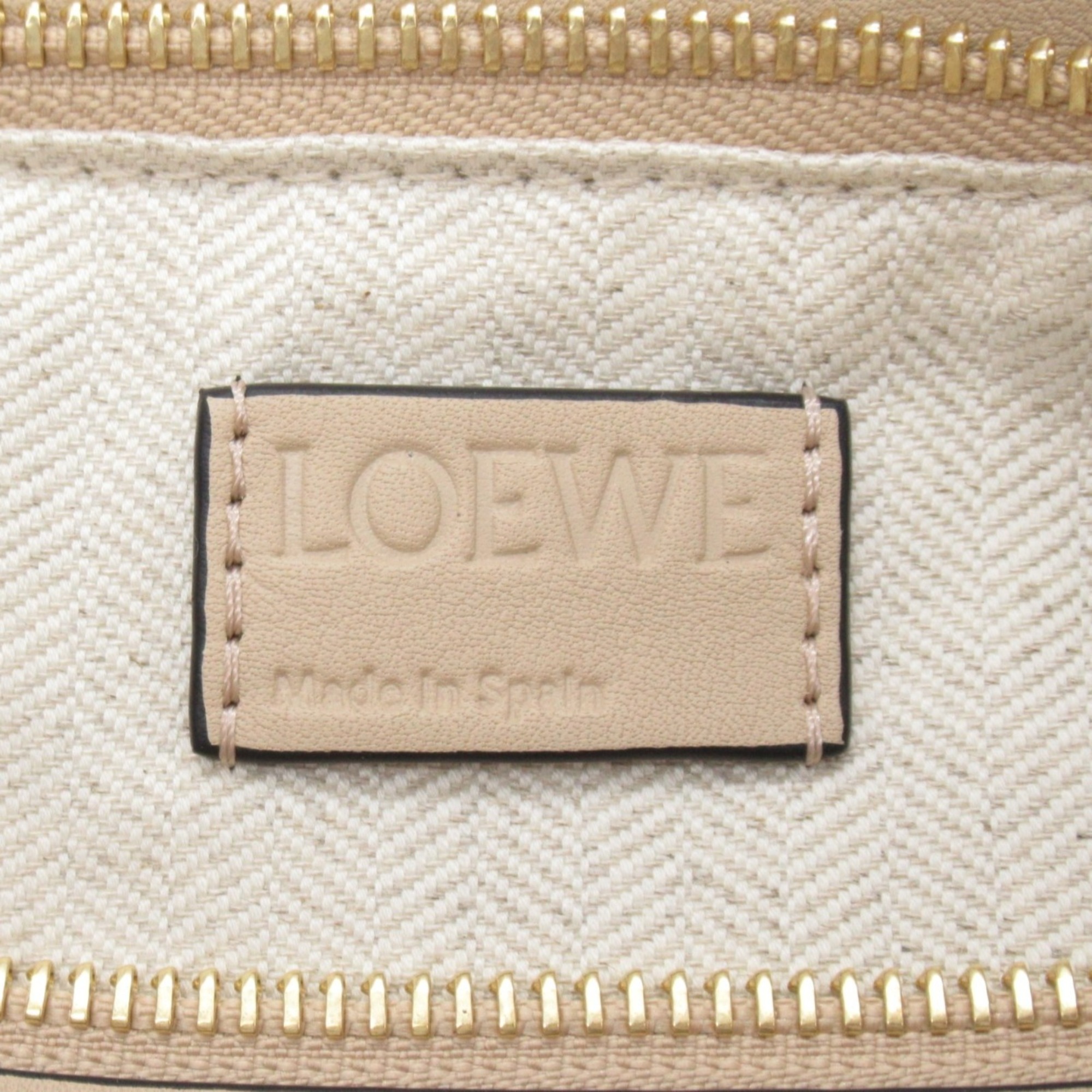 LOEWE Puzzle Bag Small Shoulder Leather Women's Beige Multicolor A510S21X555744