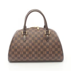 Louis Vuitton LOUIS VUITTON Rivera MM Damier Ebene Handbag Bag Coated Canvas Leather Women's Brown N41434