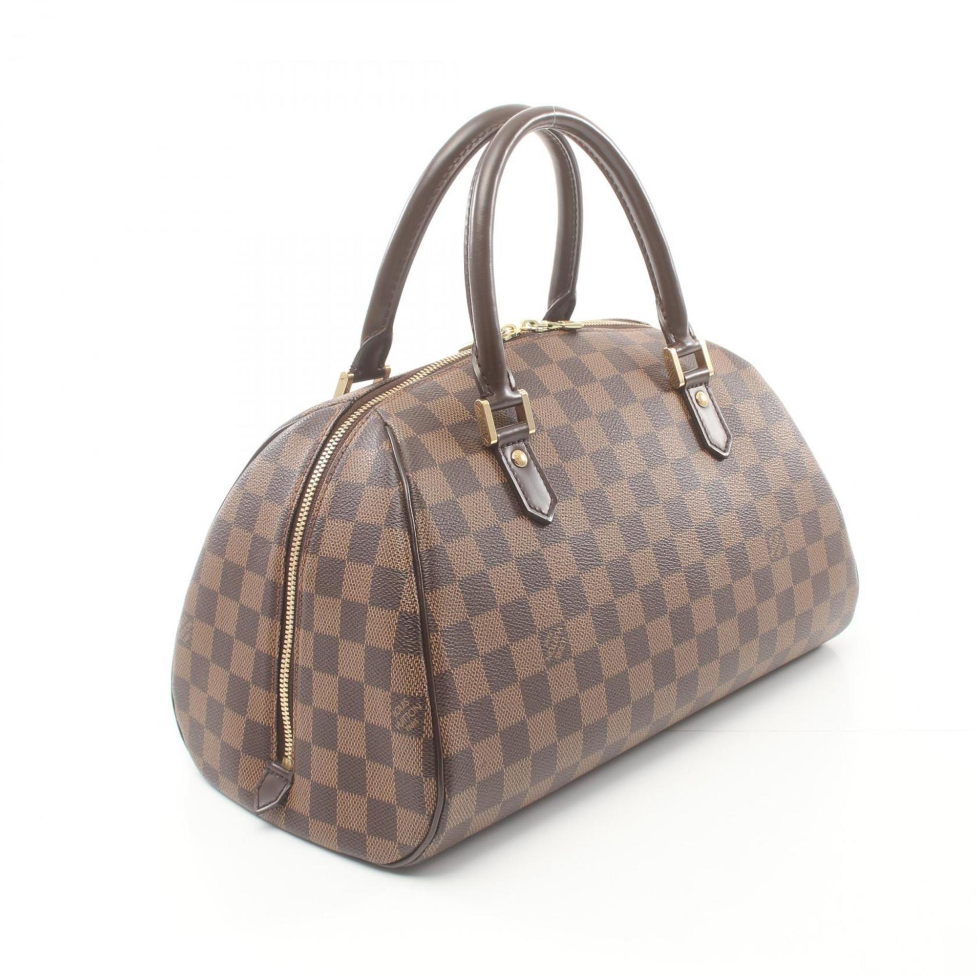 Louis Vuitton LOUIS VUITTON Rivera MM Damier Ebene Handbag Bag Coated Canvas Leather Women's Brown N41434