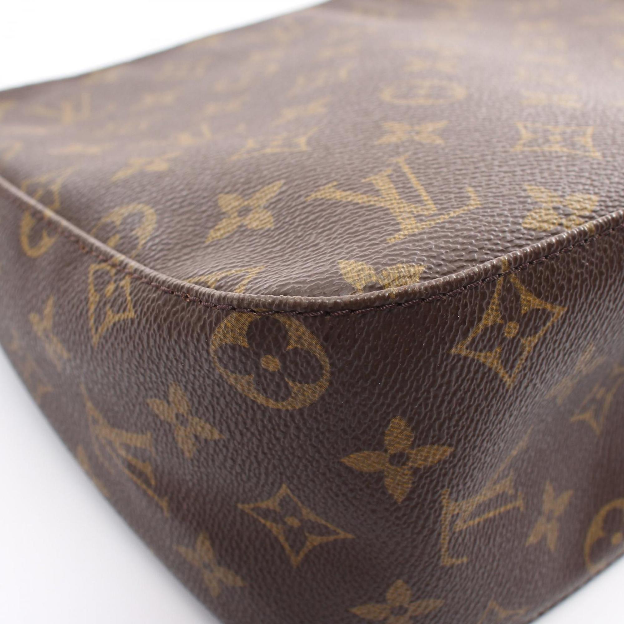 Louis Vuitton LOUIS VUITTON Looping MM Monogram Shoulder Bag Coated Canvas Leather Women's Brown M51146