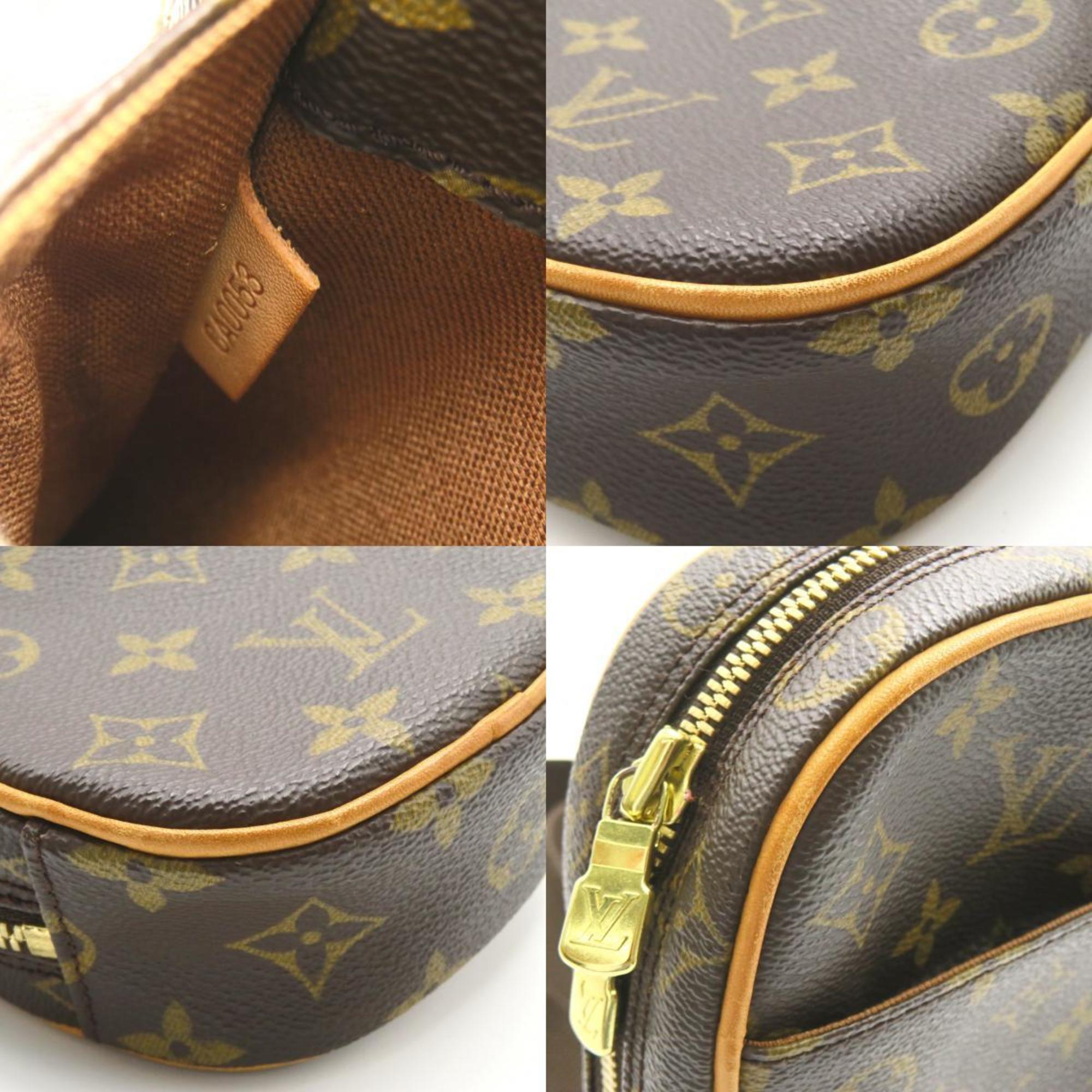 Louis Vuitton LOUIS VUITTON Pochette Ganju Waist Bag Body Coated Canvas Monogram Men's Women's Brown M51870