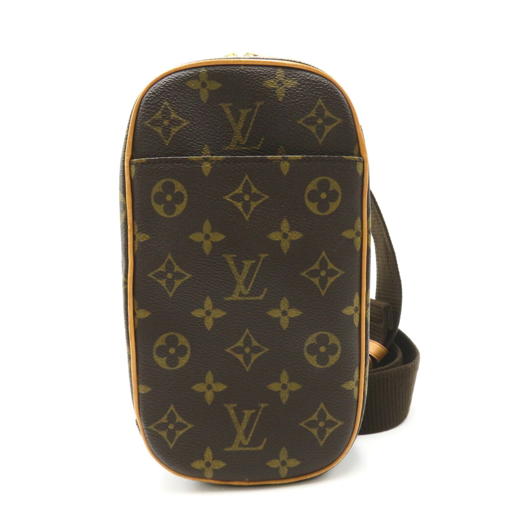 Louis Vuitton LOUIS VUITTON Pochette Ganju Waist Bag Body Coated Canvas Monogram Men's Women's Brown M51870