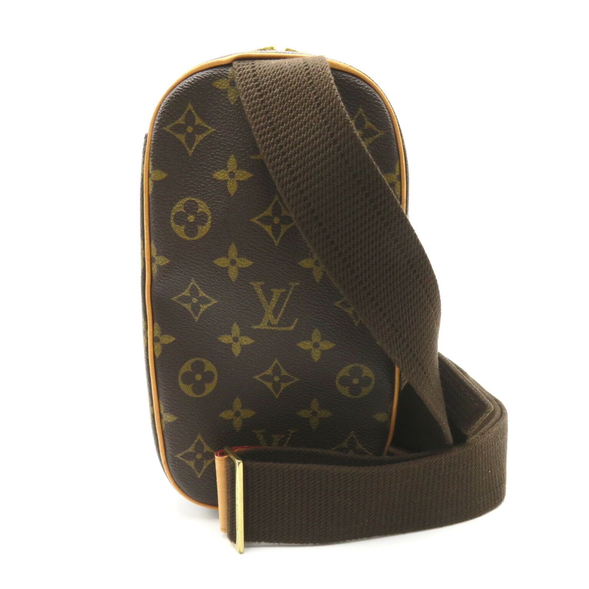 Louis Vuitton LOUIS VUITTON Pochette Ganju Waist Bag Body Coated Canvas Monogram Men's Women's Brown M51870