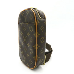 Louis Vuitton LOUIS VUITTON Pochette Ganju Waist Bag Body Coated Canvas Monogram Men's Women's Brown M51870