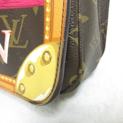 Louis Vuitton Metis Pochette Shoulder Bag, Coated Canvas, Monogram Summer Trunk, Women's, Brown, M43628