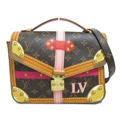 Louis Vuitton Metis Pochette Shoulder Bag, Coated Canvas, Monogram Summer Trunk, Women's, Brown, M43628