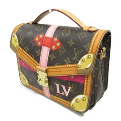 Louis Vuitton Metis Pochette Shoulder Bag, Coated Canvas, Monogram Summer Trunk, Women's, Brown, M43628