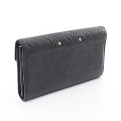 Louis Vuitton LOUIS VUITTON Portefeuille Metis Monogram Empreinte Noir Bi-fold Long Wallet Leather Women's Black M62458