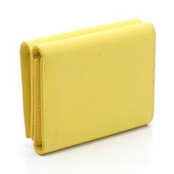 LOEWE Anagram Trifold Wallet Leather Women's Yellow C821TR2X02