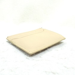 LOEWE Anagram Square Card Holder Business Holder/Card Case Leather Women's Beige C821R89X017620