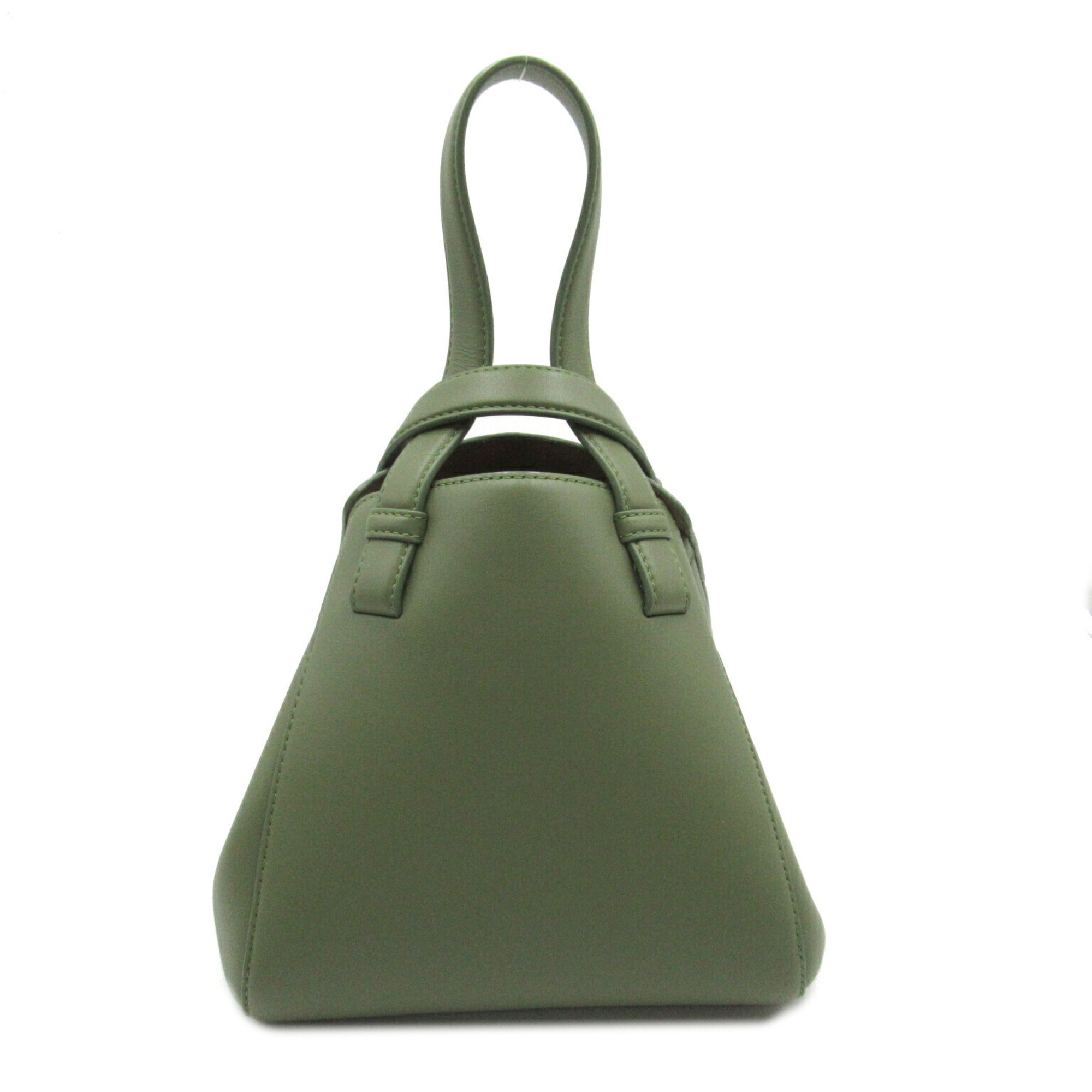 LOEWE Hammock Nugget 2-way shoulder bag, leather, women's, green, avocado A538H04X023949