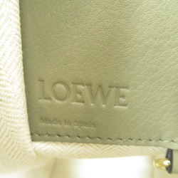 LOEWE Hammock Bag Small Shoulder Leather Women's Beige Gray 32630KS356262