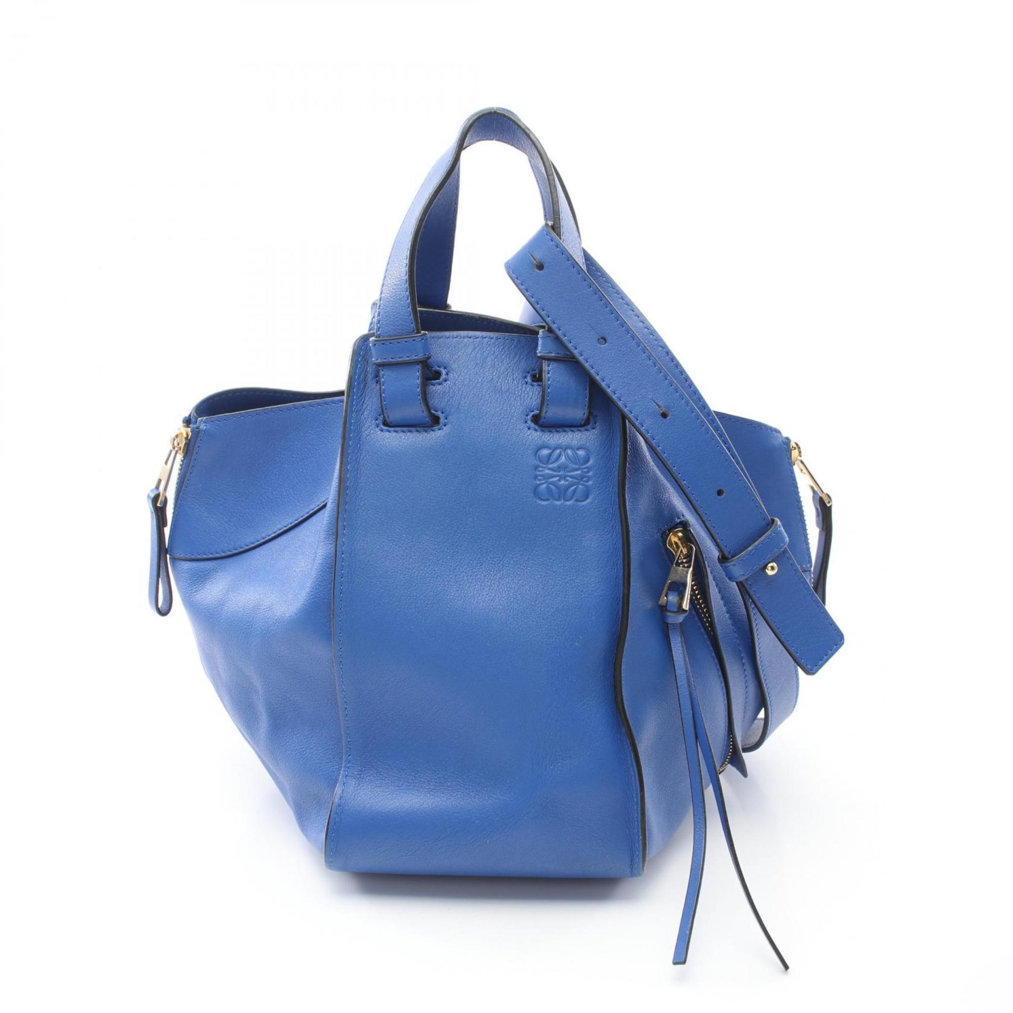 LOEWE Hammock Small Handbag Bag Leather Women's Blue