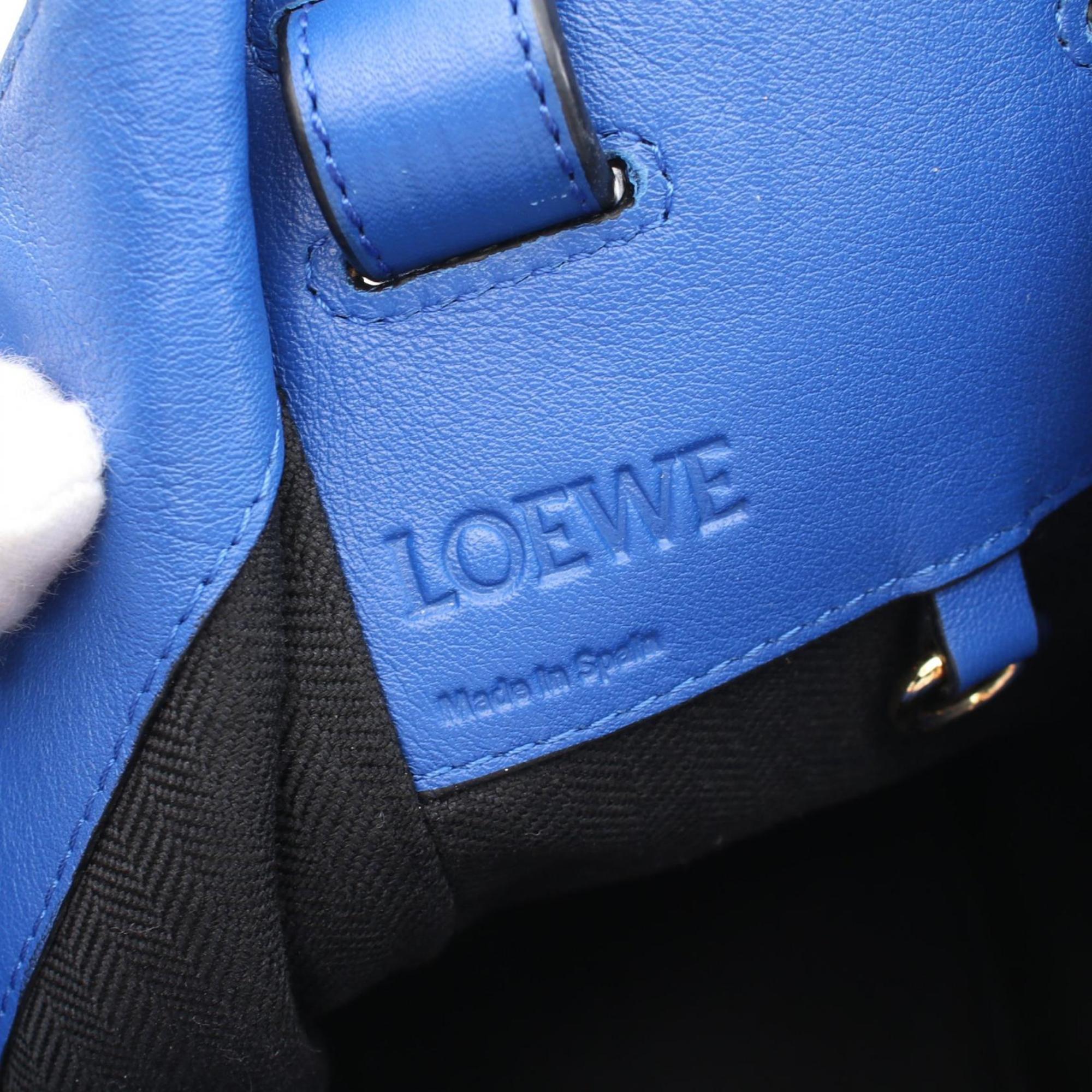 LOEWE Hammock Small Handbag Bag Leather Women's Blue