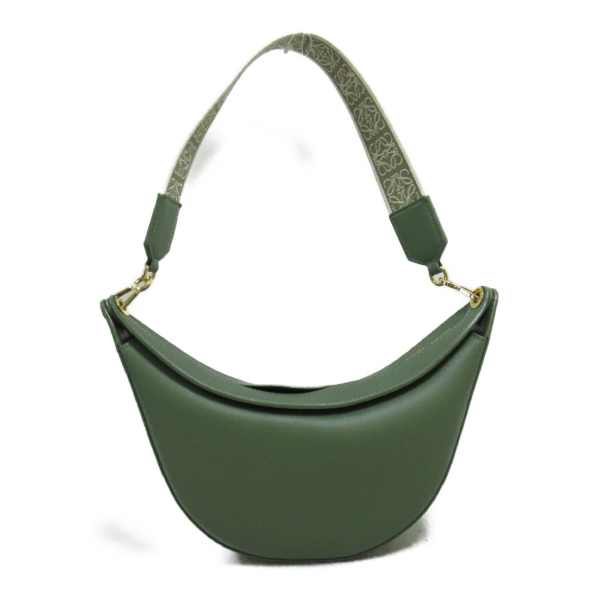 LOEWE Luna Shoulder Bag, Lambskin, Women's, Green