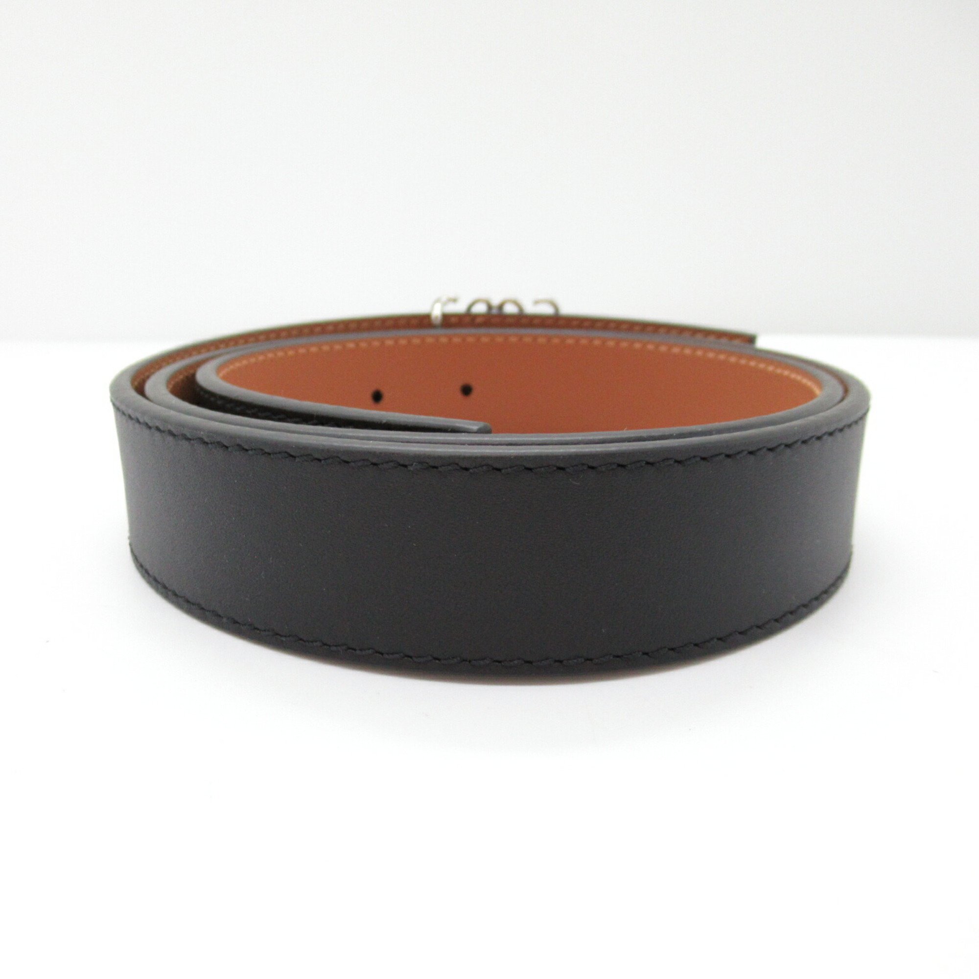 LOEWE Belt Calf Leather Men's Women's Black Brown E619Z26X03155590