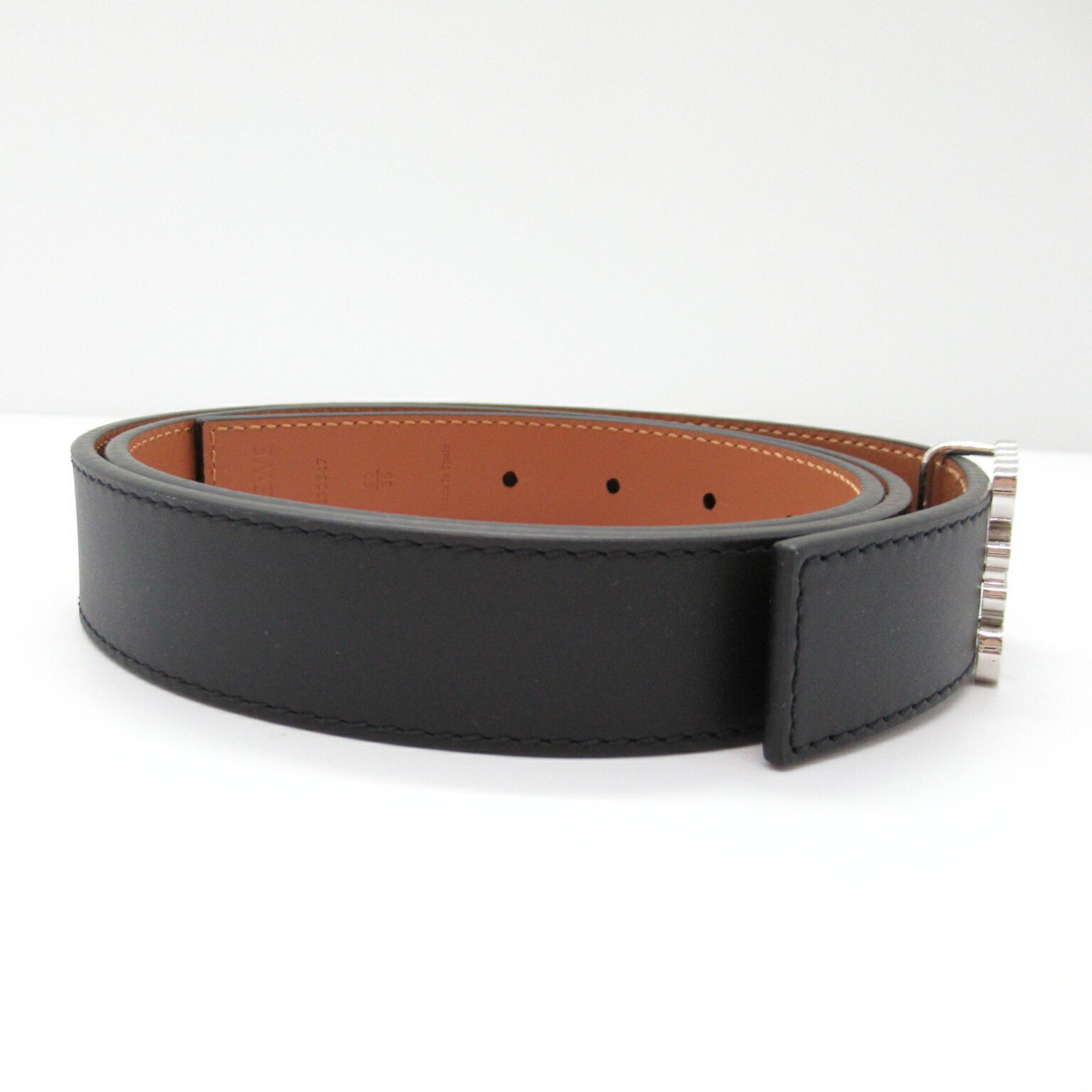 LOEWE Belt Calf Leather Men's Women's Black Brown E619Z26X03155590