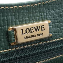 LOEWE Barcelona handbag, leather bag, women's, green