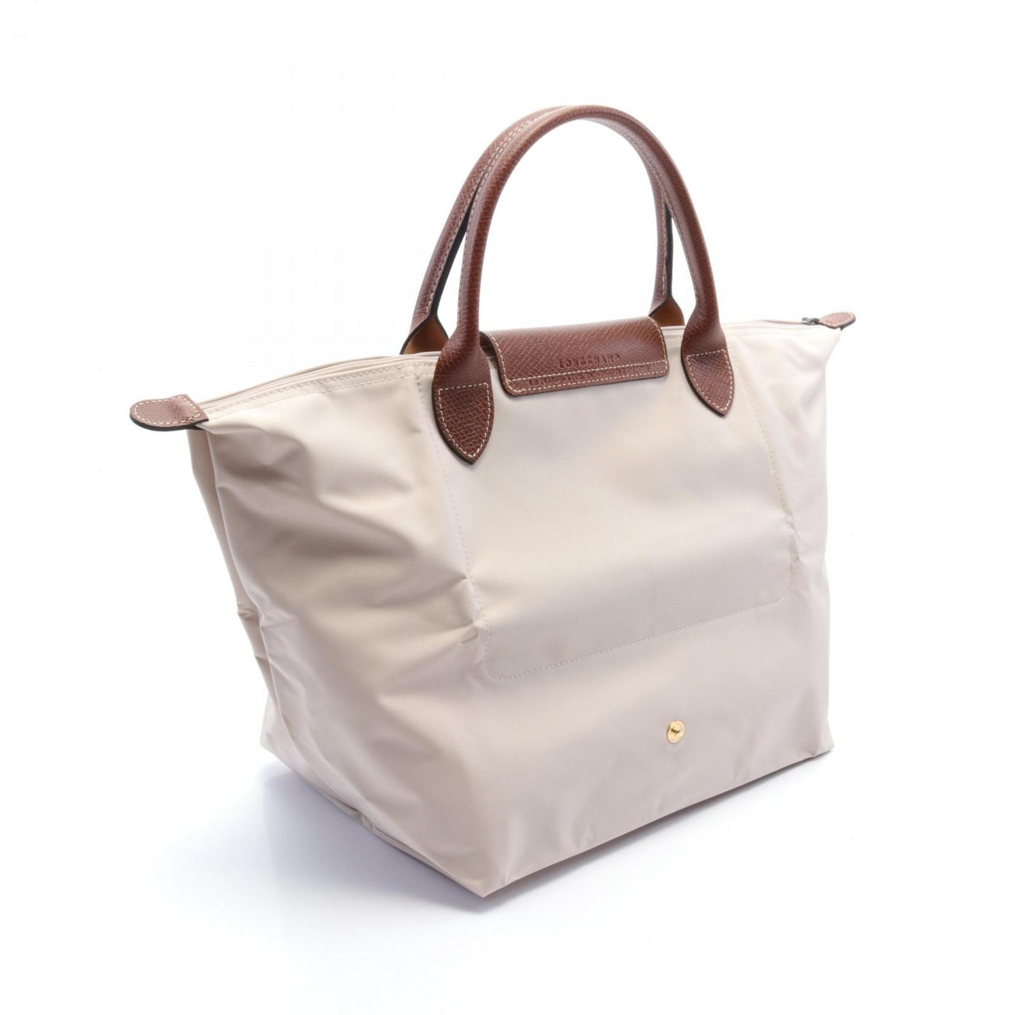 Longchamp Le Pliage Original M Tote Bag, Nylon Leather, Women's, Beige, Brown, L1623089P71