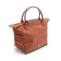 Longchamp Le Pliage Green S Tote Bag Nylon Leather Women's Brown L1621919504