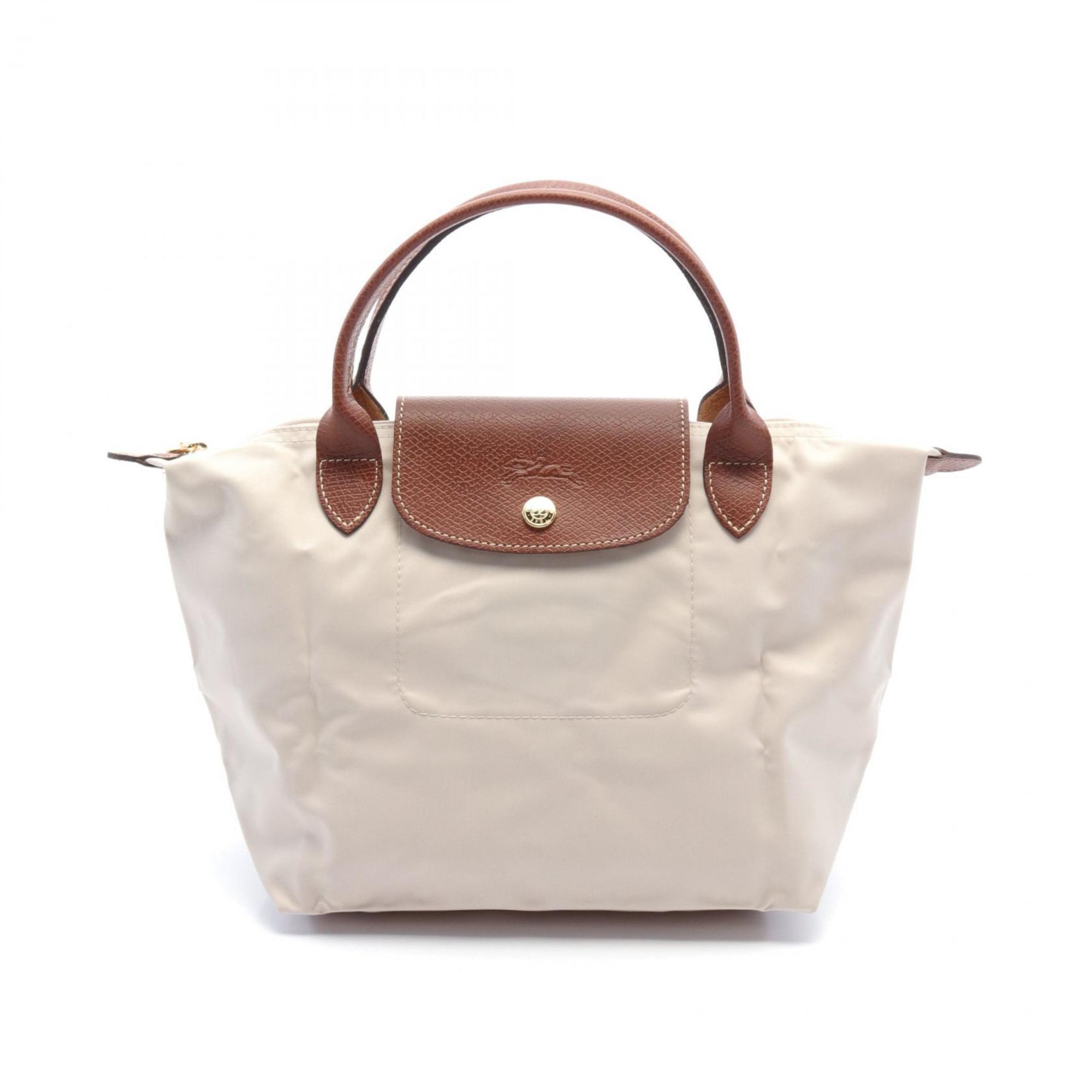 Longchamp Le Pliage Original S Tote Bag, Nylon Leather, Women's, Beige, Brown, L1621089P71