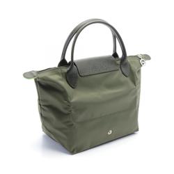 Longchamp Le Pliage Green S Tote Bag Nylon Leather Women's Khaki L1621919479