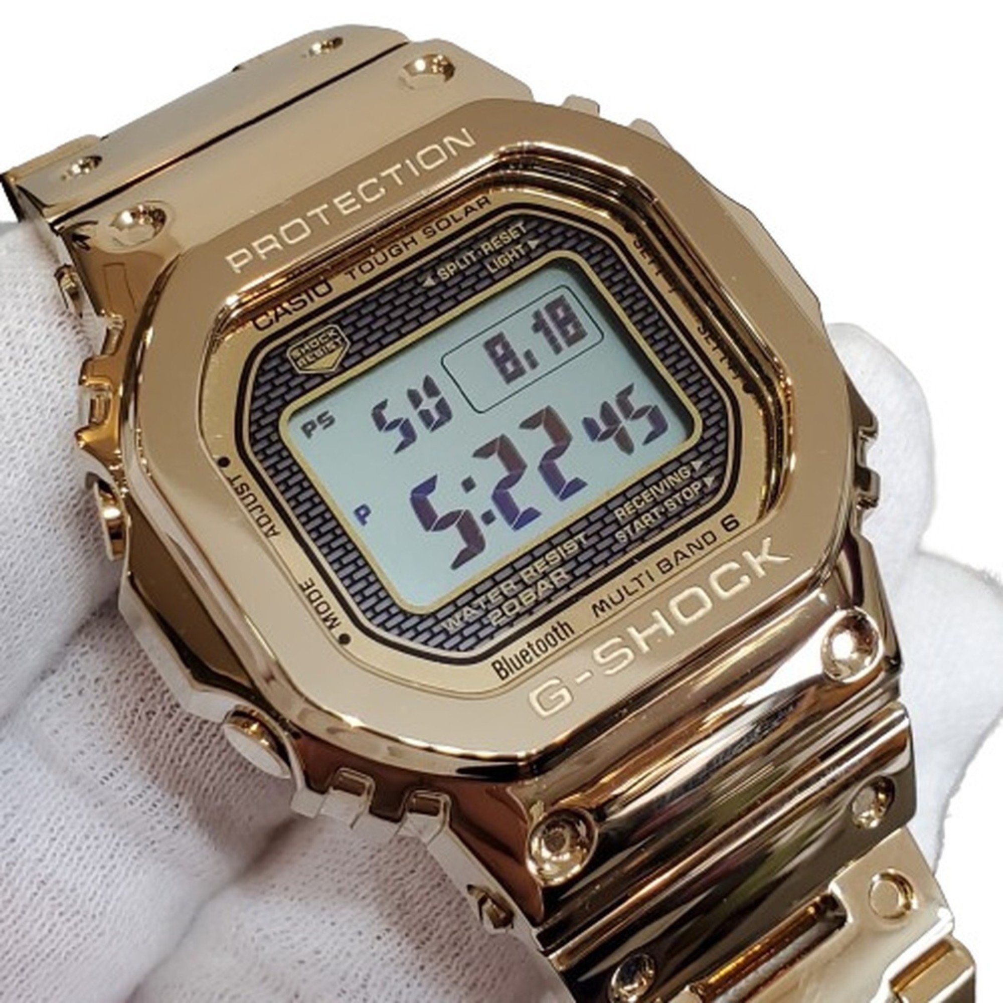 G-SHOCK CASIO Watch GMW-B5000TFG-9JR 35th Anniversary 35TH ORIGIN Full Metal Gold Band Radio Solar Digital Bluetooth Compatible Men's Kaizuka Store