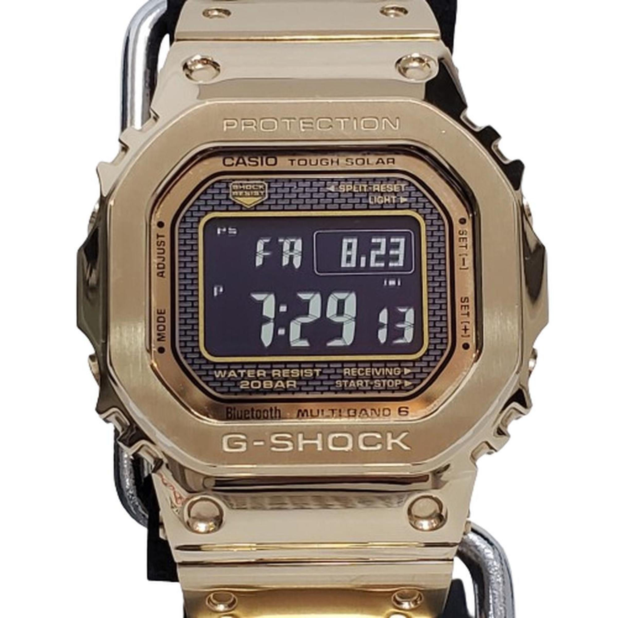 G-SHOCK CASIO Watch GMW-B5000GD-9 ORIGIN Full Metal Bluetooth Radio Solar Smartphone Link Speed Gold Square Stainless Digital Men's Kaizuka Store