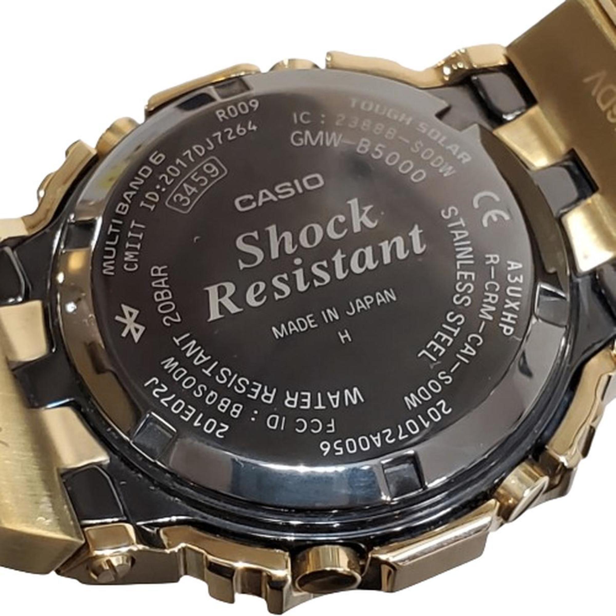 G-SHOCK CASIO Watch GMW-B5000GD-9 ORIGIN Full Metal Bluetooth Radio Solar Smartphone Link Speed Gold Square Stainless Digital Men's Kaizuka Store