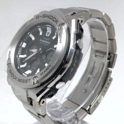 G-SHOCK CASIO Watch GST-W330L-1A G-STEEL G-Steel Radio Solar Double LED Light Tough Leather Band Metal Case Multi 6 Ana-Digi Mid-Size Model Silver Mikunigaoka Store