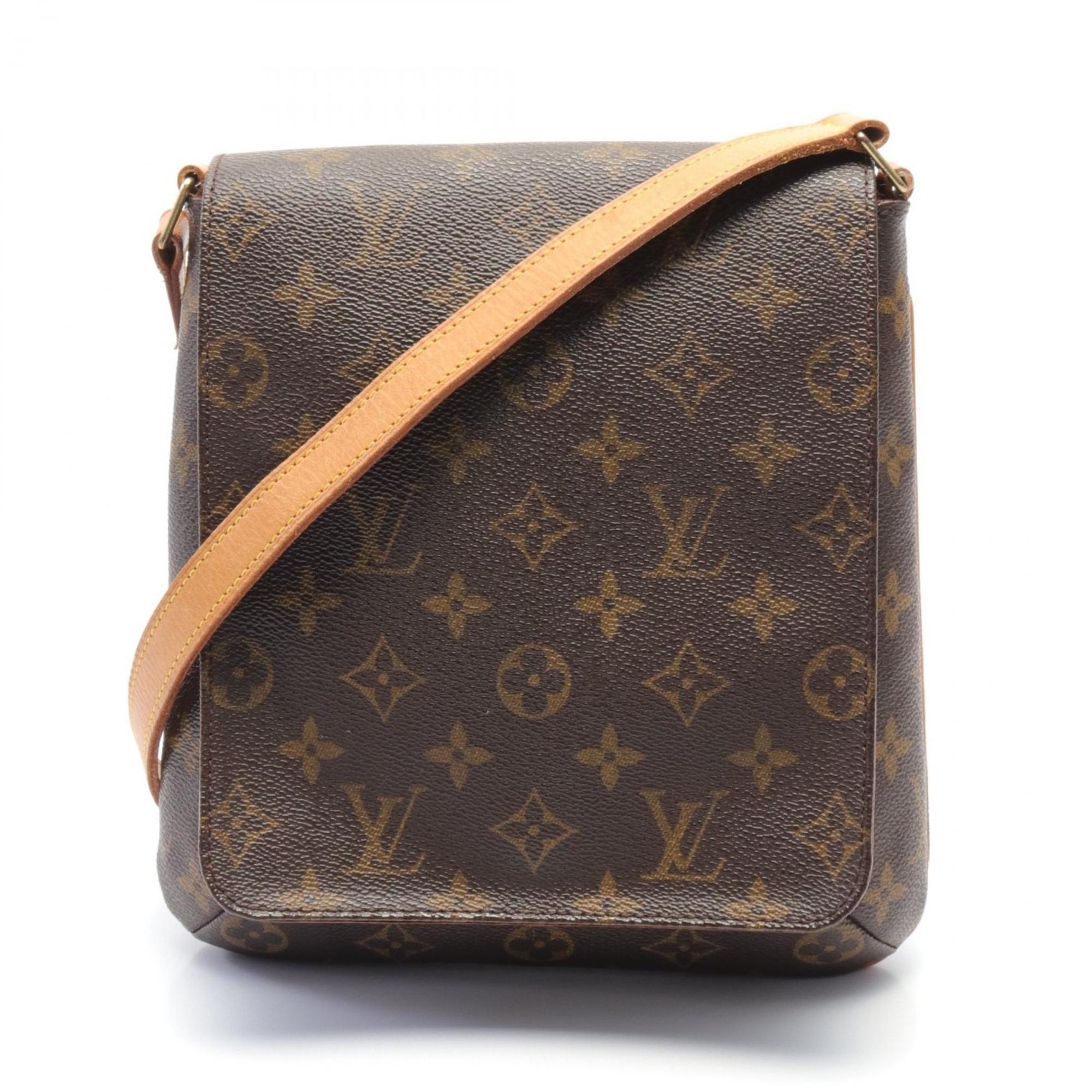 Louis Vuitton Musette Salsa Short Strap Monogram Shoulder Bag, Coated Canvas, Leather, Women's, Brown, M51258