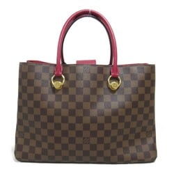 Louis Vuitton Riverside Shoulder Bag Coated Canvas Damier Women's Brown Riduvan N40052