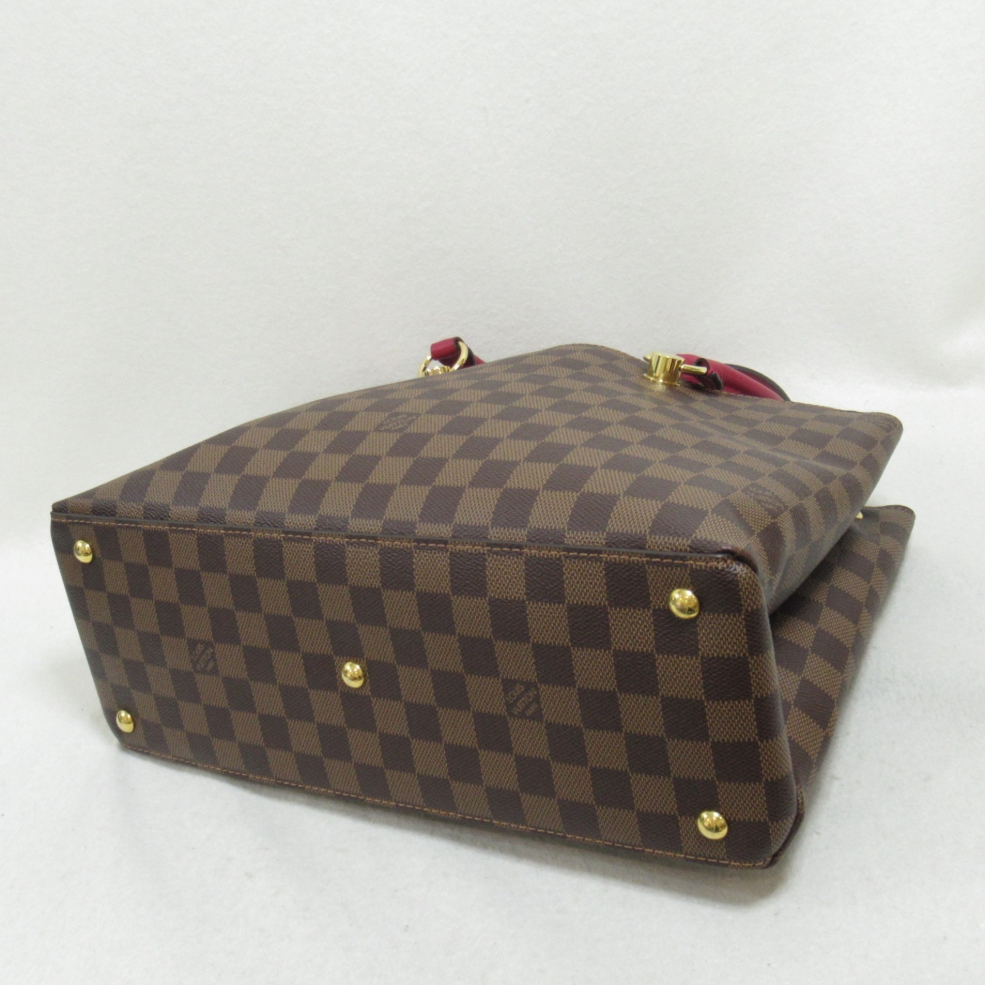 Louis Vuitton Riverside Shoulder Bag Coated Canvas Damier Women's Brown Riduvan N40052