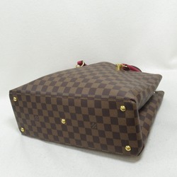 Louis Vuitton Riverside Shoulder Bag Coated Canvas Damier Women's Brown Riduvan N40052