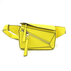 LOEWE Puzzle Bum Bag Waist Body Leather Women's Yellow B510U89X028240